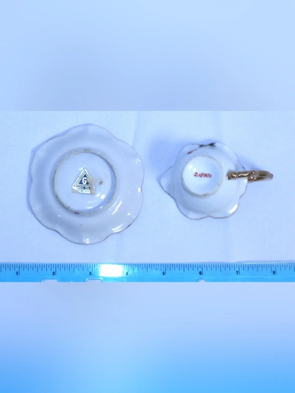 Vintage Japan Porcelain Demitasse and Saucer Set